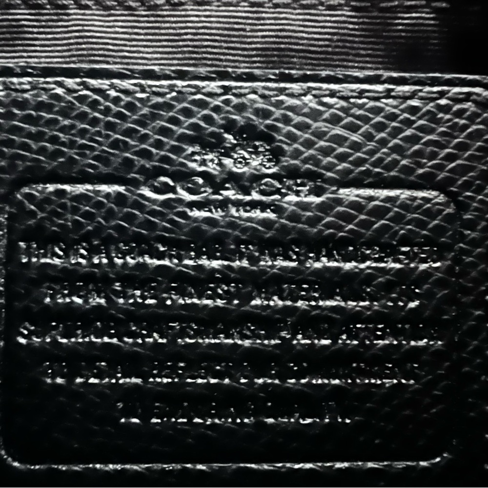 Coach Black Leather Tote Bag with Long Strap - Picture 14 of 16